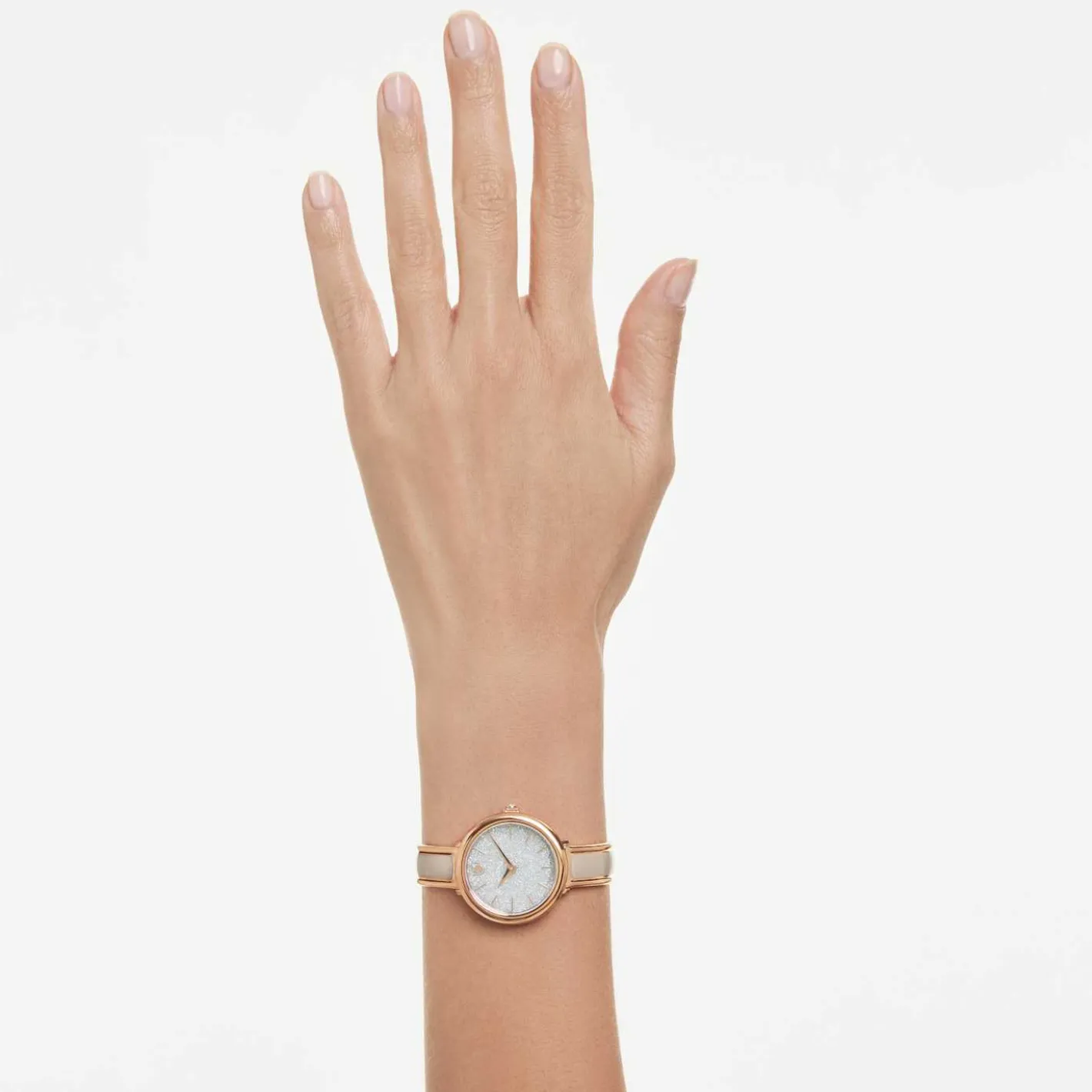 Crystalline bangle watch