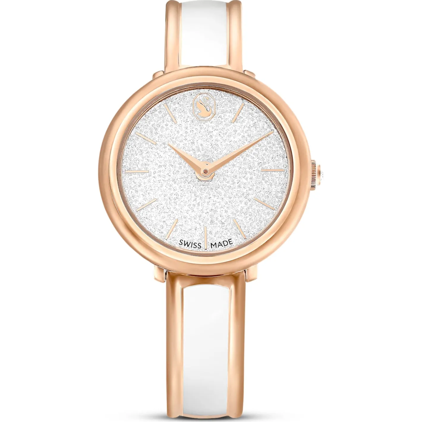 Crystalline bangle watch