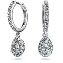 Eternity drop earrings