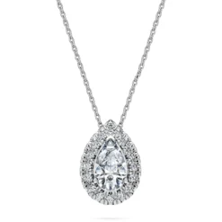 Eternity halo solitaire pendant