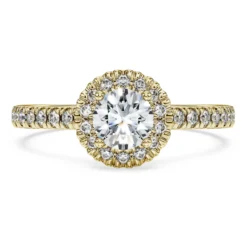Eternity halo solitaire ring
