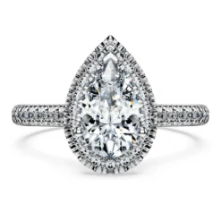 Eternity halo solitaire ring