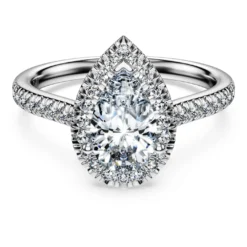 Eternity halo solitaire ring