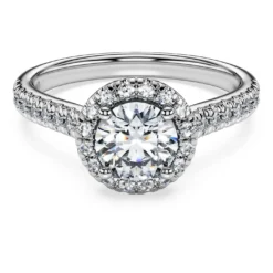 Eternity halo solitaire ring