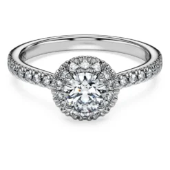Eternity halo solitaire ring