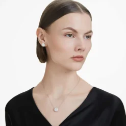 Eternity halo stud earrings