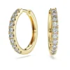 Eternity hoop earrings