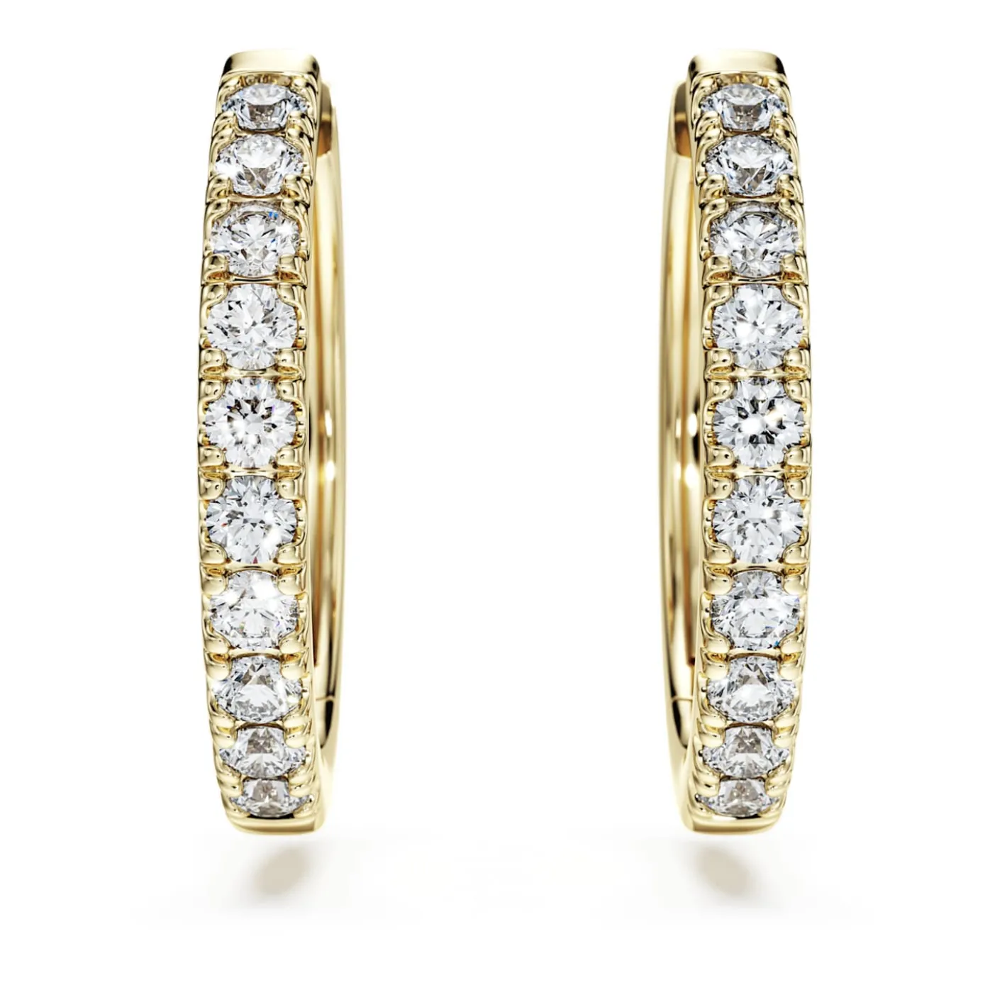 Eternity hoop earrings