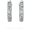 Eternity hoop earrings