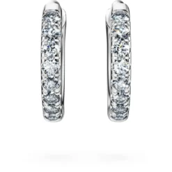 Eternity hoop earrings