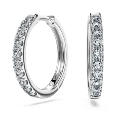 Eternity hoop earrings
