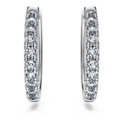 Eternity hoop earrings