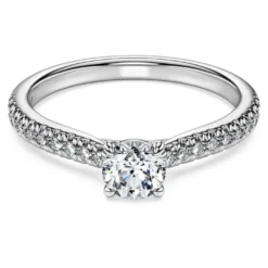 Eternity solitaire ring