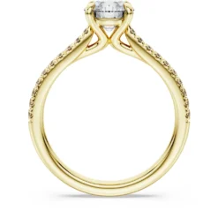 Eternity solitaire ring