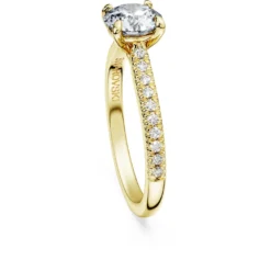 Eternity solitaire ring