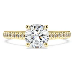 Eternity solitaire ring