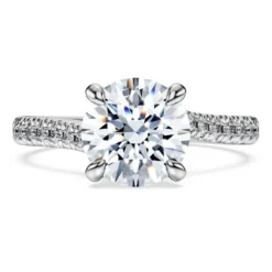 Eternity solitaire ring