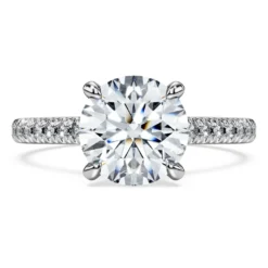 Eternity solitaire ring