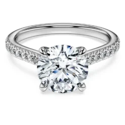 Eternity solitaire ring