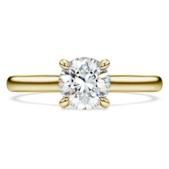 Eternity solitaire ring