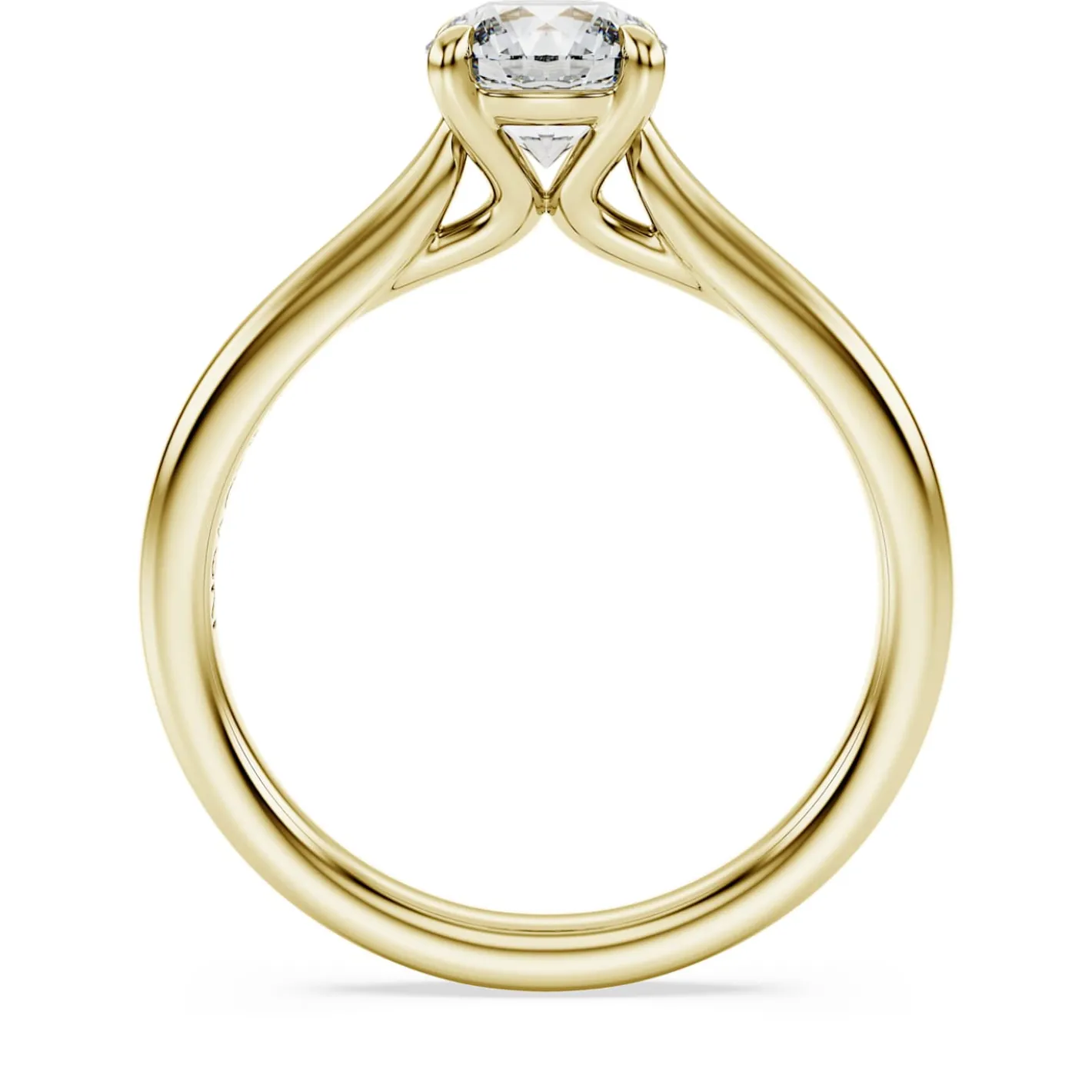 Eternity solitaire ring