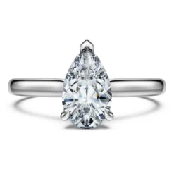 Eternity solitaire ring
