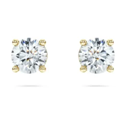 Eternity solitaire stud earrings