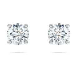 Eternity solitaire stud earrings
