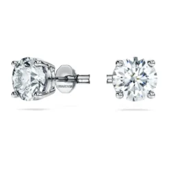 Eternity solitaire stud earrings