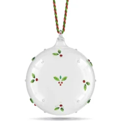 Holiday Cheers Mistletoe Ball Ornament