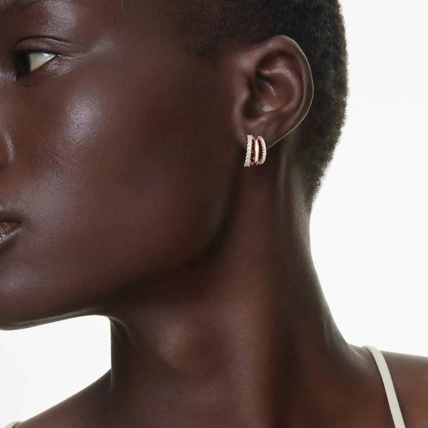 Hyperbola hoop earrings