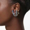 Matrix clip earrings