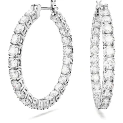 Matrix hoop earrings