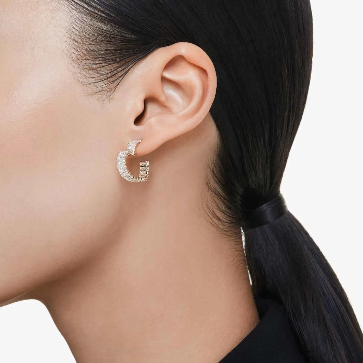Matrix hoop earrings