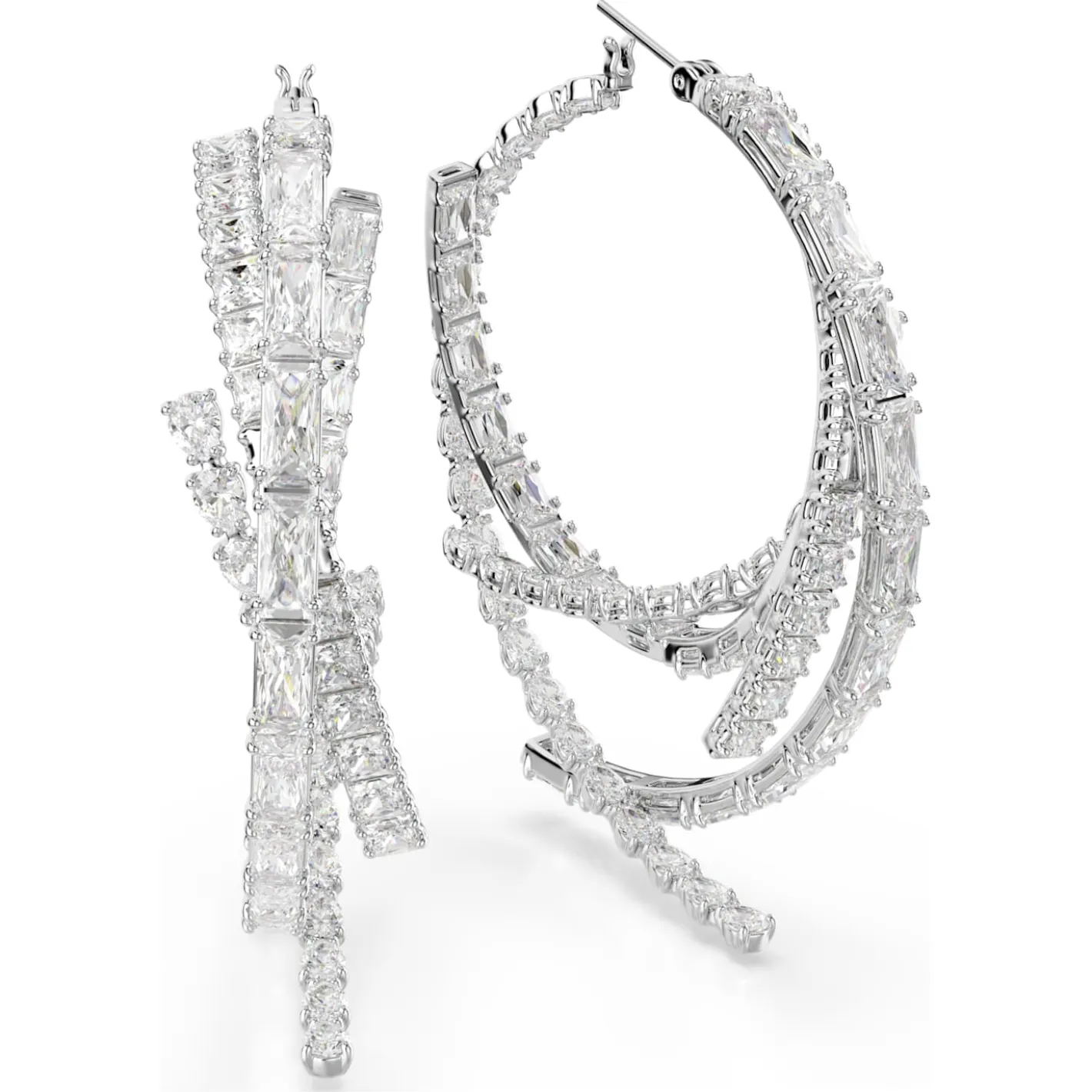 Matrix hoop earrings