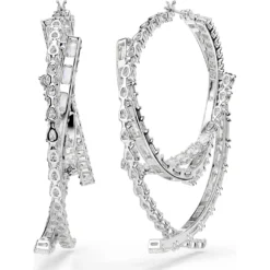 Matrix hoop earrings
