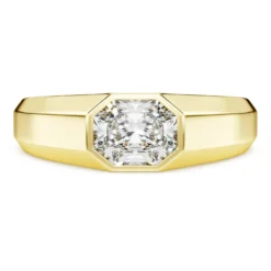 Octagon band ring