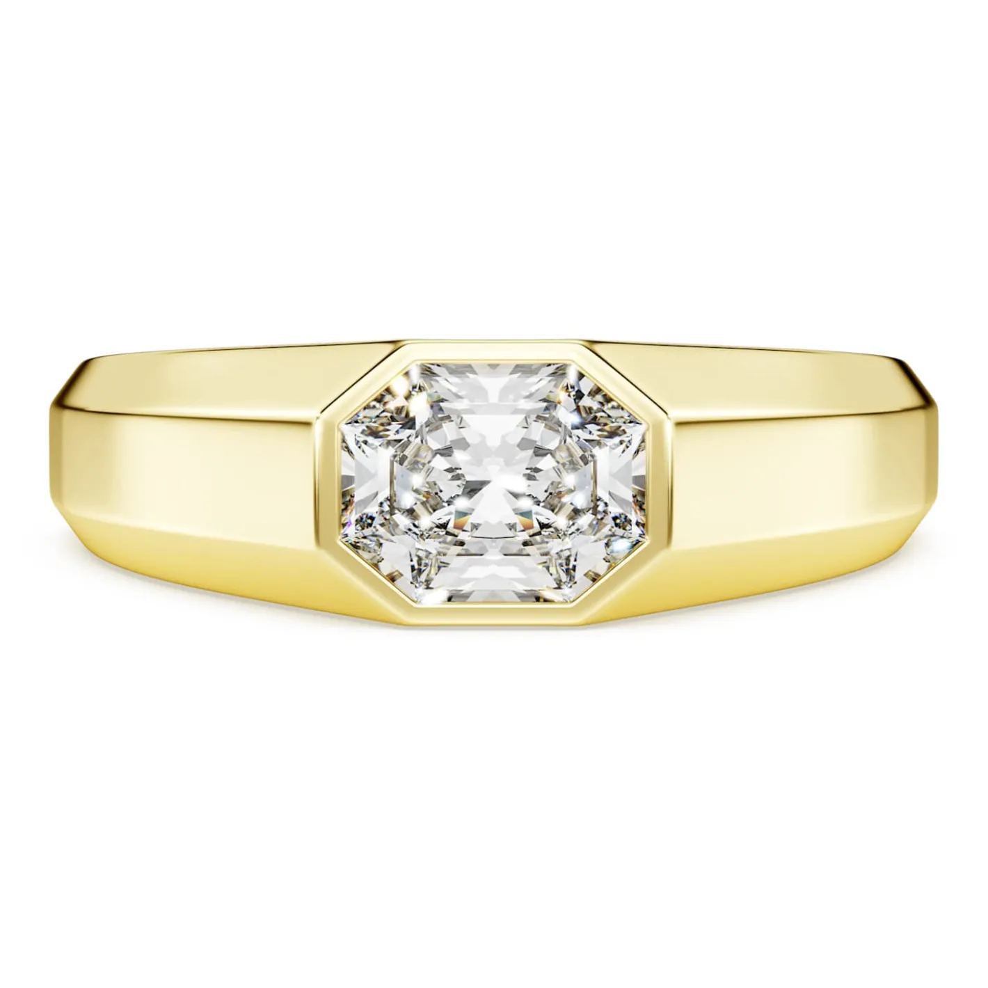 Octagon band ring