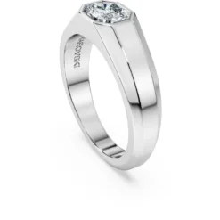 Octagon band ring