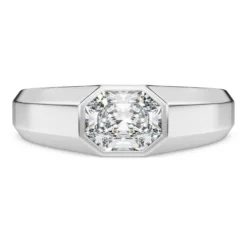 Octagon band ring