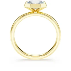 Octagon bezel ring