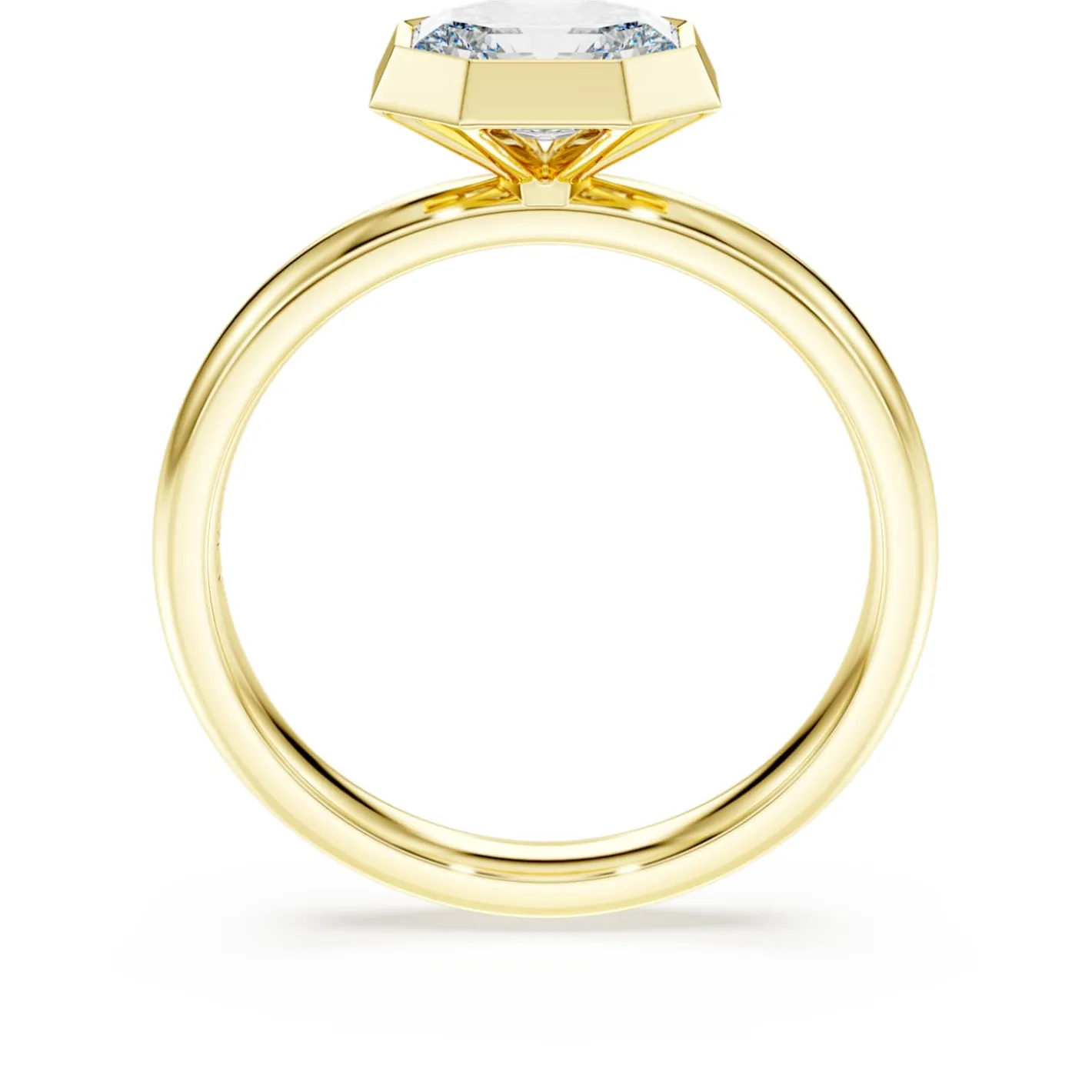 Octagon bezel ring