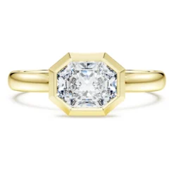 Octagon bezel ring