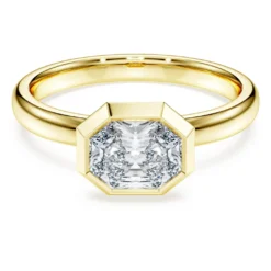 Octagon bezel ring