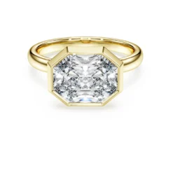 Octagon bezel ring