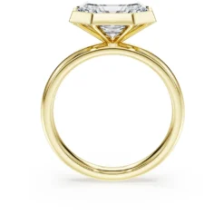 Octagon bezel ring