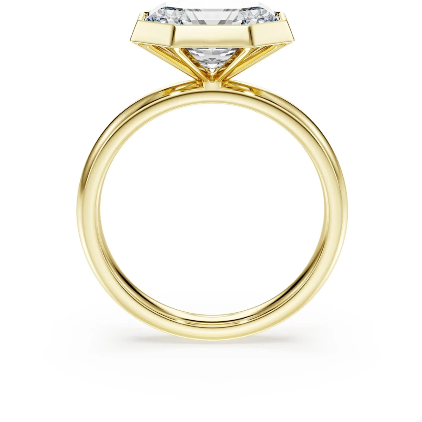 Octagon bezel ring
