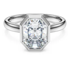 Octagon bezel ring
