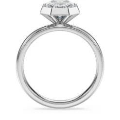 Octagon bezel ring