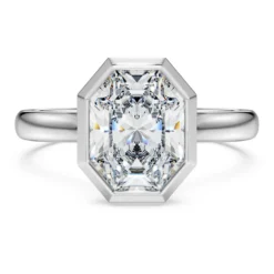 Octagon bezel ring